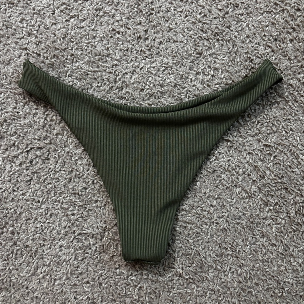 Green Cheeky Bikini Bottom